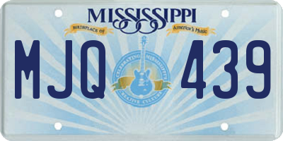 MS license plate MJQ439