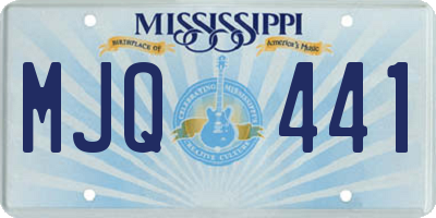MS license plate MJQ441