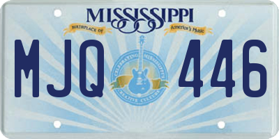 MS license plate MJQ446