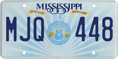 MS license plate MJQ448