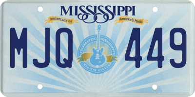 MS license plate MJQ449