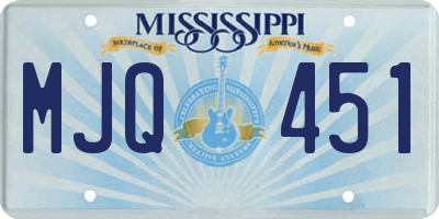 MS license plate MJQ451