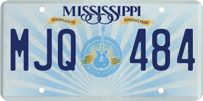 MS license plate MJQ484