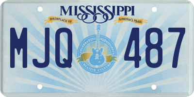 MS license plate MJQ487