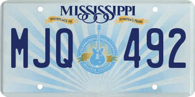 MS license plate MJQ492