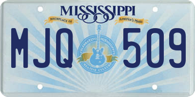 MS license plate MJQ509