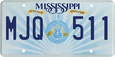 MS license plate MJQ511