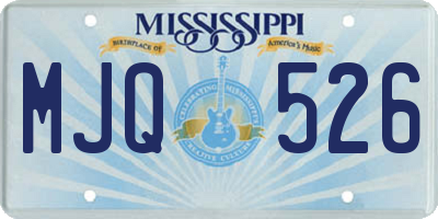 MS license plate MJQ526