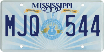 MS license plate MJQ544