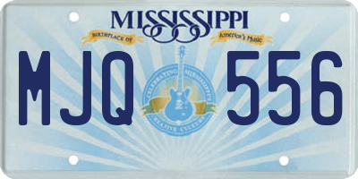 MS license plate MJQ556