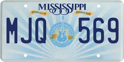 MS license plate MJQ569