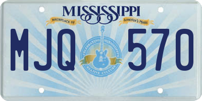 MS license plate MJQ570
