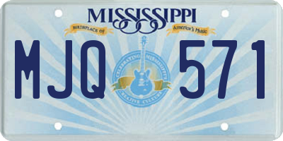 MS license plate MJQ571