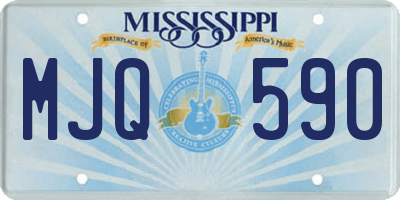 MS license plate MJQ590