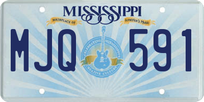 MS license plate MJQ591