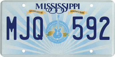MS license plate MJQ592