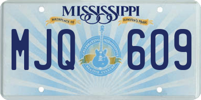 MS license plate MJQ609