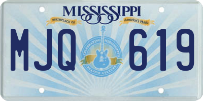 MS license plate MJQ619