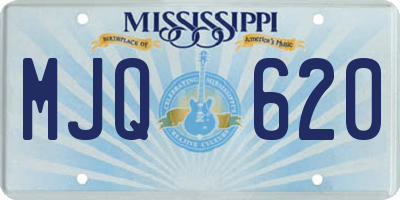 MS license plate MJQ620