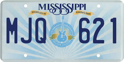 MS license plate MJQ621