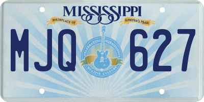 MS license plate MJQ627