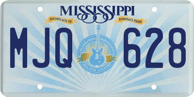 MS license plate MJQ628