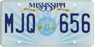 MS license plate MJQ656