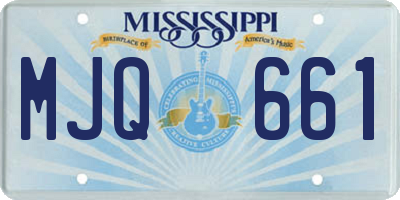 MS license plate MJQ661