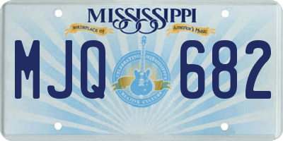 MS license plate MJQ682