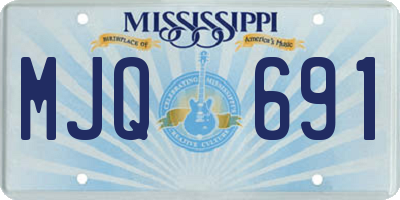 MS license plate MJQ691