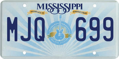 MS license plate MJQ699