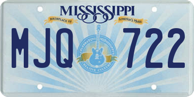 MS license plate MJQ722