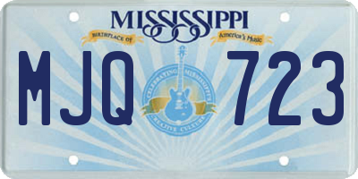 MS license plate MJQ723