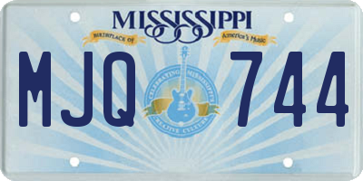 MS license plate MJQ744