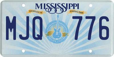 MS license plate MJQ776