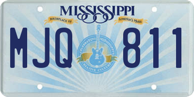 MS license plate MJQ811