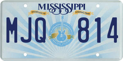 MS license plate MJQ814