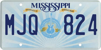 MS license plate MJQ824