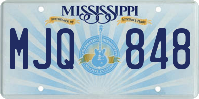 MS license plate MJQ848