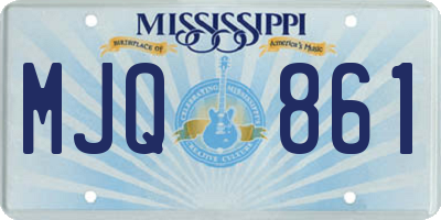 MS license plate MJQ861