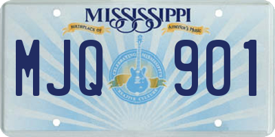 MS license plate MJQ901
