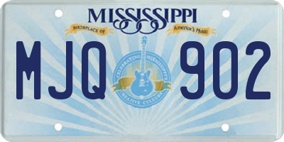 MS license plate MJQ902
