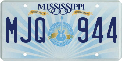 MS license plate MJQ944