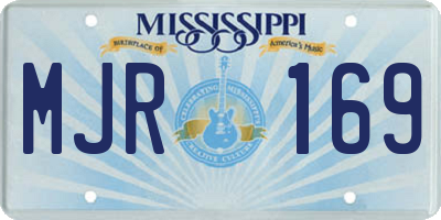 MS license plate MJR169
