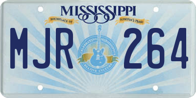 MS license plate MJR264