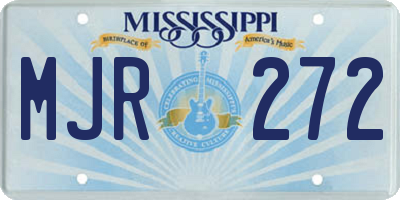 MS license plate MJR272
