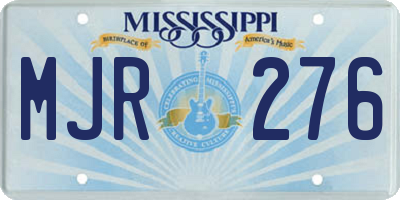 MS license plate MJR276