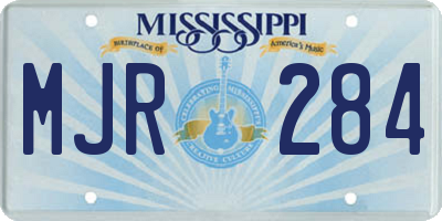 MS license plate MJR284
