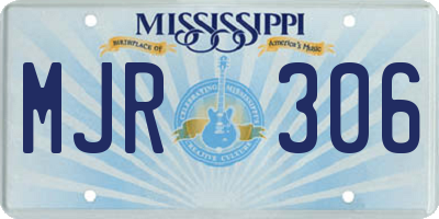 MS license plate MJR306