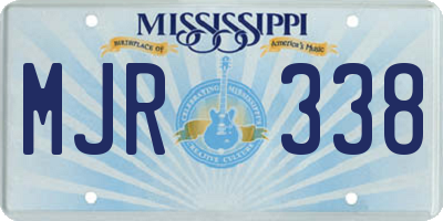 MS license plate MJR338